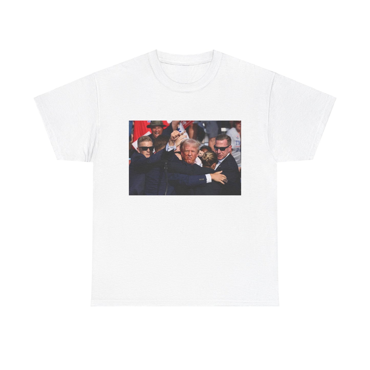 Donald Trump Gets Shot Fist Pump All American Tee