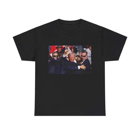 Donald Trump Gets Shot Fist Pump All American Tee