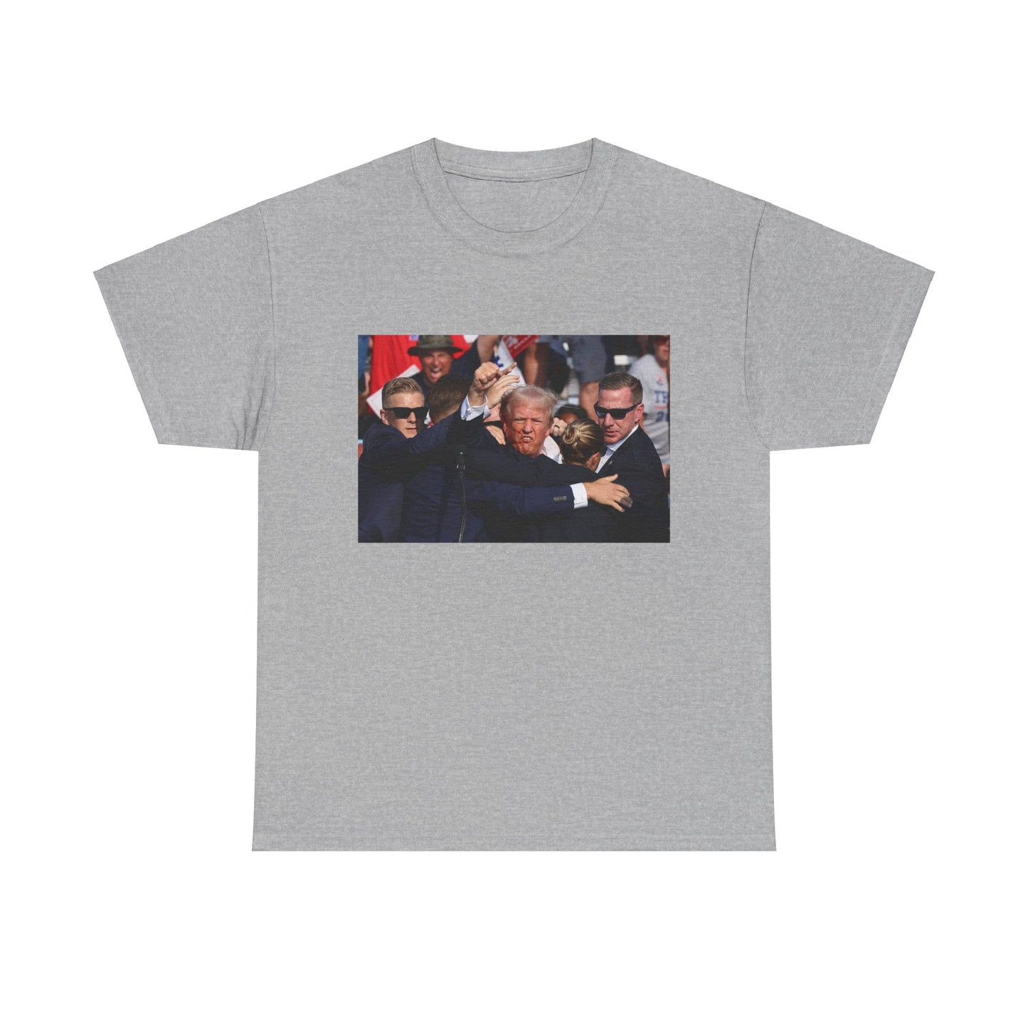 Donald Trump Gets Shot Fist Pump All American Tee