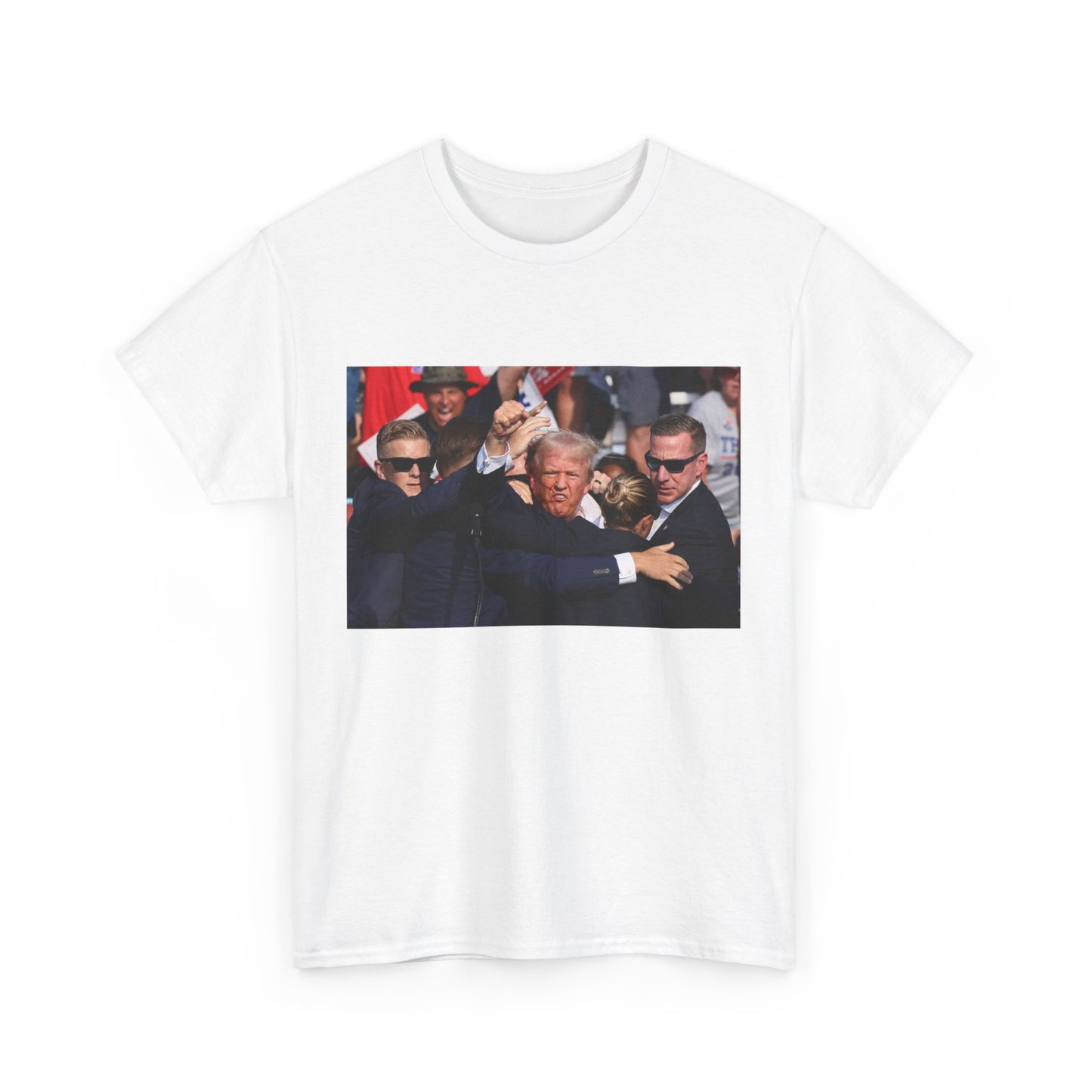 Donald Trump Gets Shot Fist Pump All American Tee