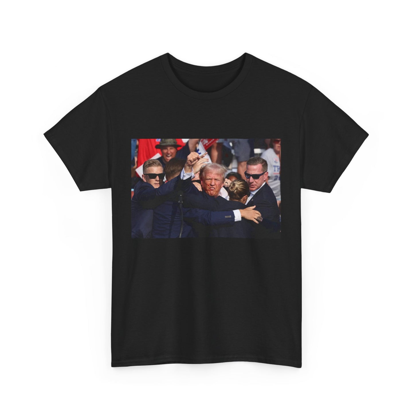 Donald Trump Gets Shot Fist Pump All American Tee